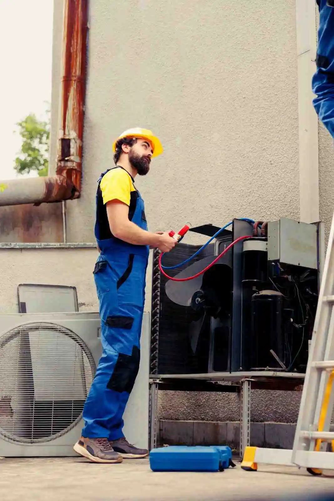 a man working on emergency hvac service in Salt Lake City